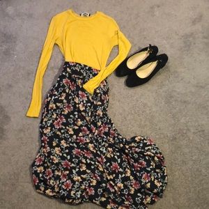 Reformation mustard long sleeve